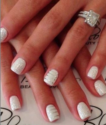 nail-designs-on-white-nails-27_20 Modele de unghii pe unghii albe