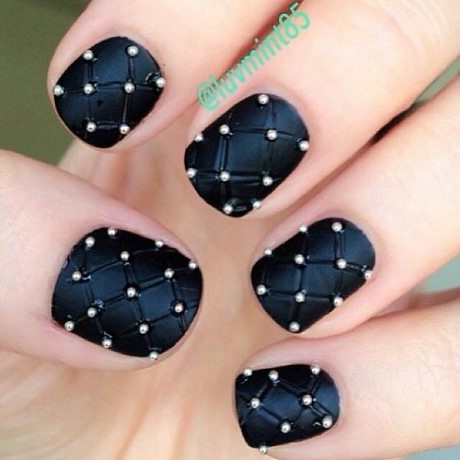 nail-designs-with-black-nail-polish-82_16 Modele de unghii cu lac de unghii negru
