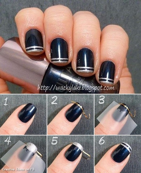 nail-designs-with-tape-24_12 Modele de unghii cu bandă