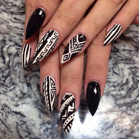 nails-black-and-white-14_9 Cuie alb-negru