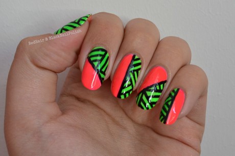 neon-color-nail-designs-15_10 Modele de unghii de culoare Neon