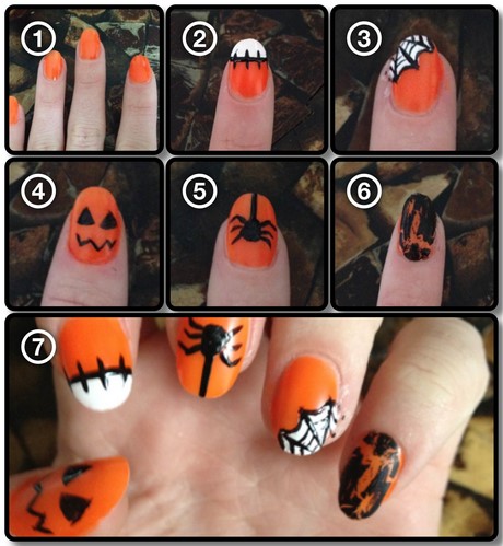 orange-halloween-nails-82_11 Unghii de halloween portocaliu