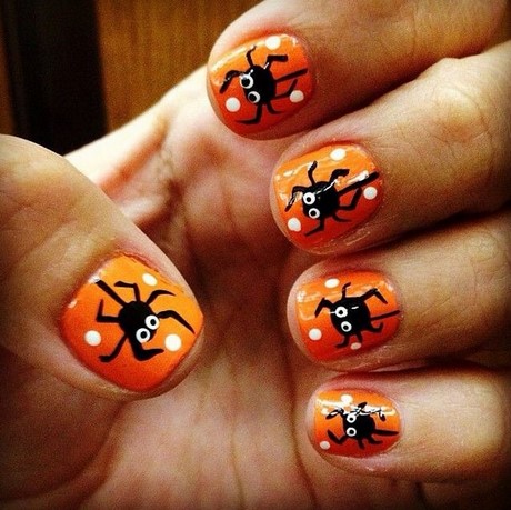 orange-halloween-nails-82_15 Unghii de halloween portocaliu