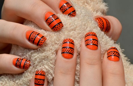 orange-halloween-nails-82_17 Unghii de halloween portocaliu