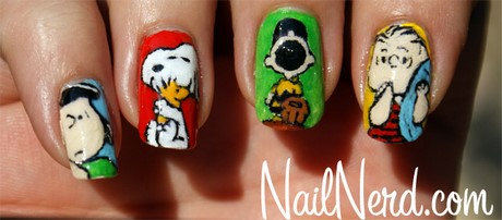 peanuts-nail-art-03 Arahide nail art