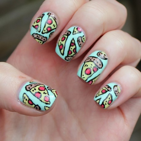 pizza-nail-art-97 Pizza nail art