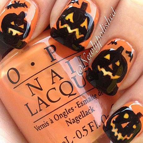 pumpkin-halloween-nails-46_19 Dovleac halloween cuie