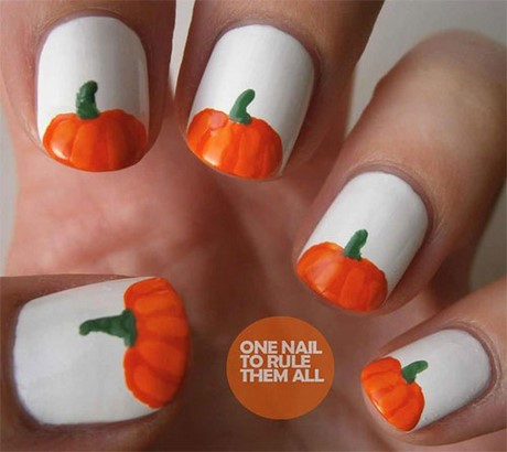 pumpkin-nail-designs-32 Modele de unghii de dovleac