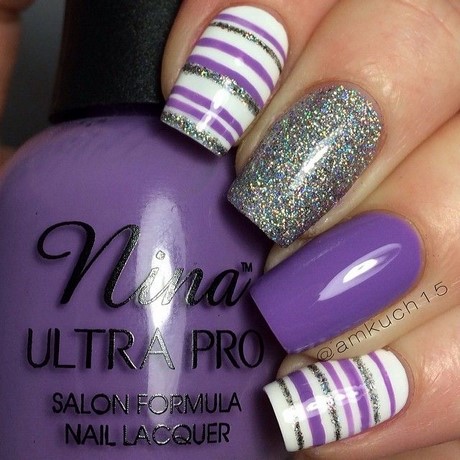 purple-gel-nail-designs-53 Modele de unghii cu gel violet