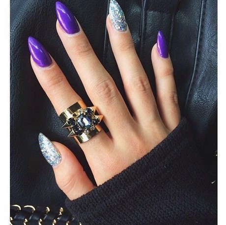 purple-gel-nail-designs-53_17 Modele de unghii cu gel violet