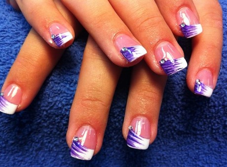 purple-gel-nail-designs-53_3 Modele de unghii cu gel violet