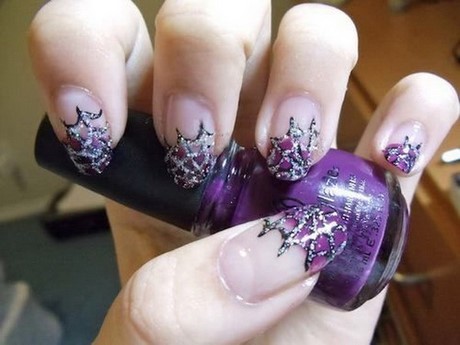 purple-halloween-nail-designs-40_2 Purple halloween unghii modele