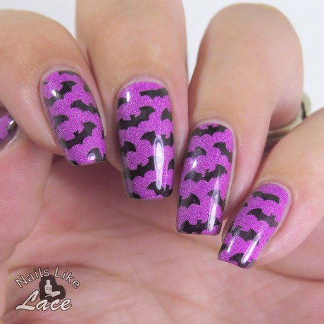 purple-halloween-nail-designs-40_9 Purple halloween unghii modele