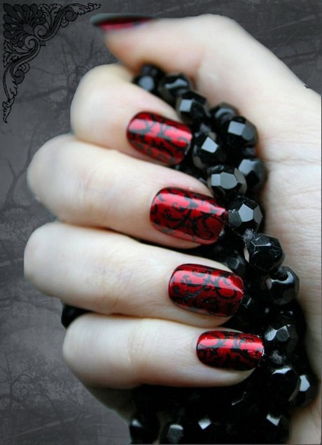 red-and-black-halloween-nails-42_11 Roșu și negru unghii de halloween