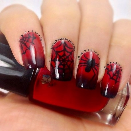 red-and-black-halloween-nails-42_19 Roșu și negru unghii de halloween