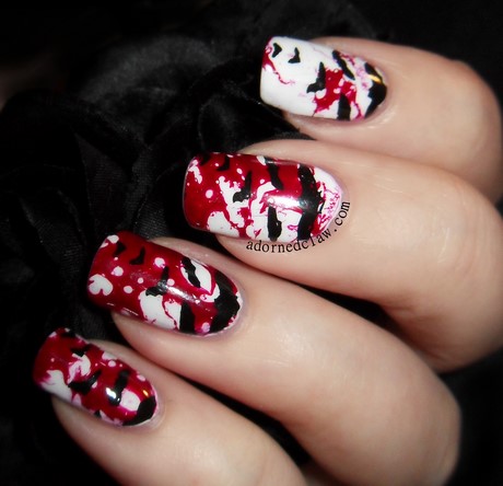 red-and-black-halloween-nails-42_9 Roșu și negru unghii de halloween