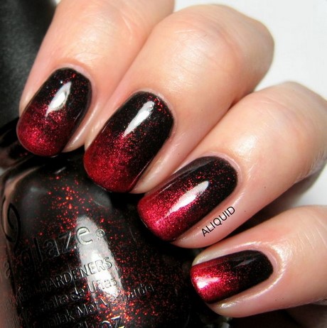 red-black-nail-designs-29_3 Modele de unghii roșii negre