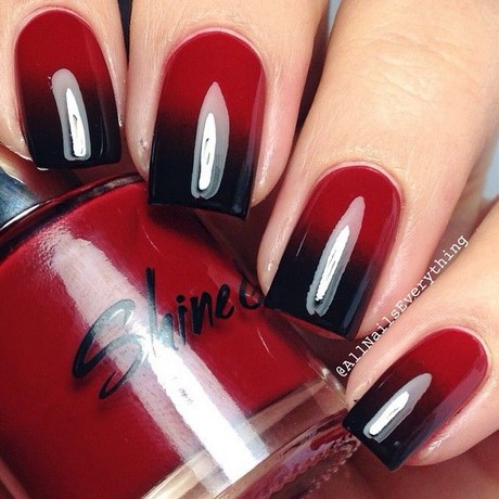 red-black-nail-designs-29_5 Modele de unghii roșii negre