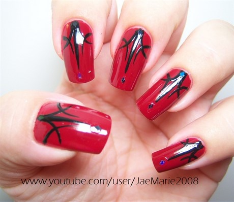 red-halloween-nails-67_13 Unghii roșii de halloween