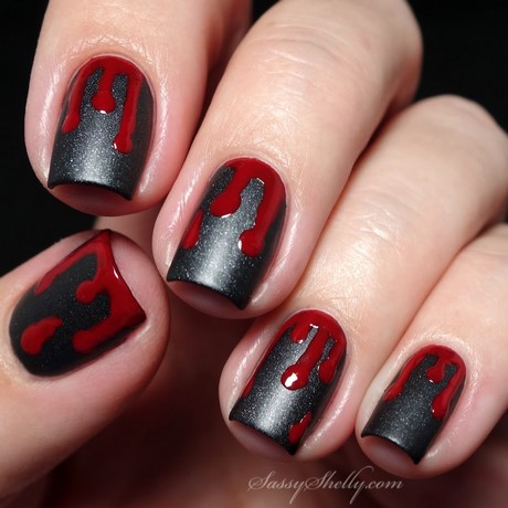 red-halloween-nails-67_20 Unghii roșii de halloween