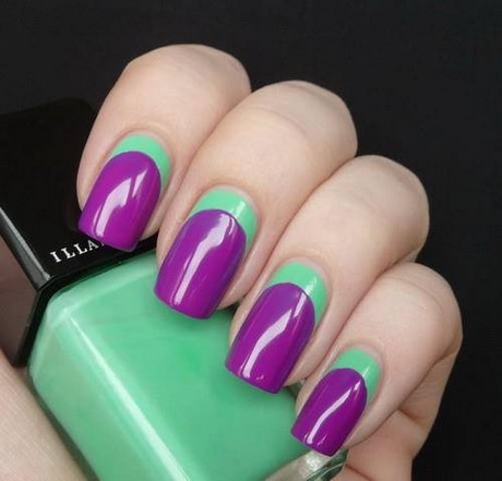 two-color-nail-designs-25_14 Două modele de unghii de culoare