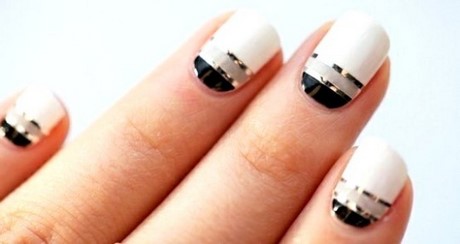 white-and-black-nails-67_19 Unghiile albe și negre