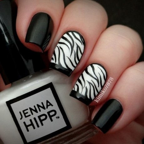 zebra-design-nails-01_2 Zebra design cuie