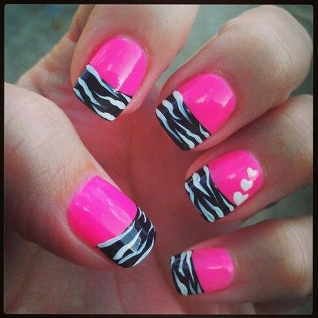 zebra-design-nails-01_4 Zebra design cuie