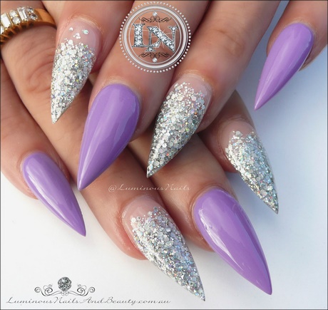 acrylic-nail-designs-purple-43_19 Unghii acrilice modele violet