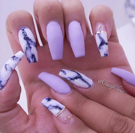 acrylic-nails-purple-design-57_7 Unghii acrilice Design violet