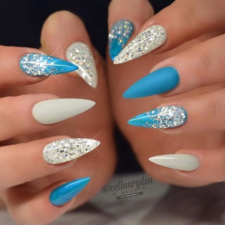 baby-blue-nail-art-60_10 Baby albastru nail art