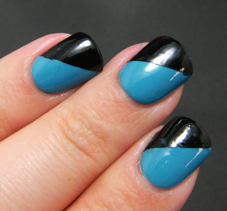 black-and-blue-nail-polish-designs-61_2 Modele de lacuri de unghii negre și albastre