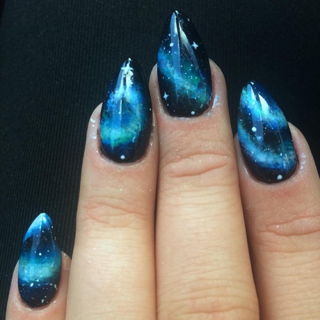 black-and-blue-nails-73_20 Unghii negre și albastre