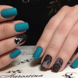 black-and-blue-nails-73_7 Unghii negre și albastre