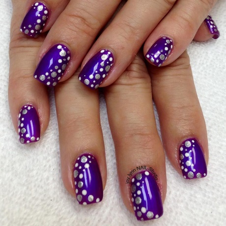 black-and-purple-nail-art-75_8 Negru și violet nail art
