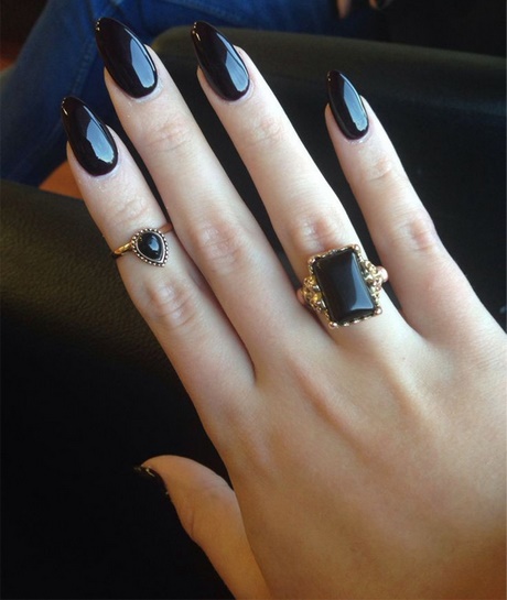 black-pointy-nails-39_8 Negru cuie ascuțite