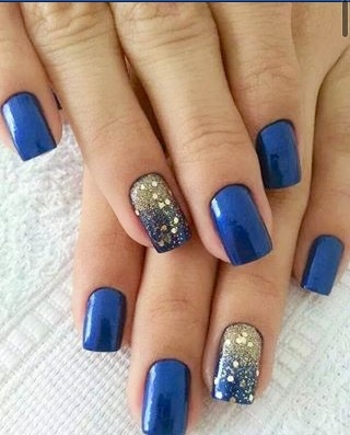blue-and-gold-nails-75_5 Unghii albastre și aurii