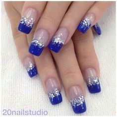 blue-and-silver-nail-designs-95_15 Modele de unghii albastre și argintii
