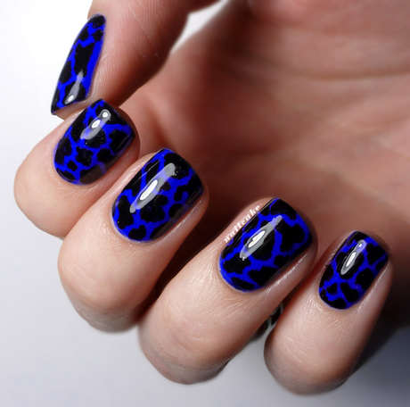 blue-black-nail-art-09 Albastru negru nail art