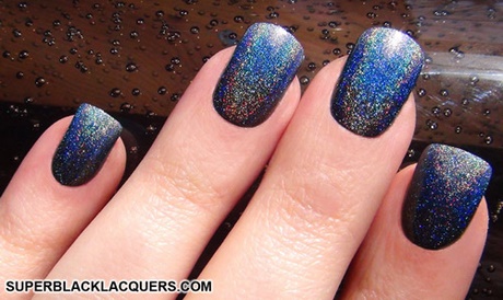 blue-black-nail-art-09_13 Albastru negru nail art