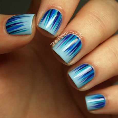 blue-color-nail-art-45_20 Culoarea albastră a unghiilor