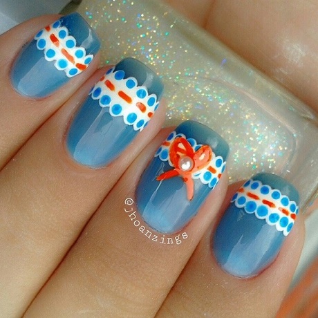 blue-color-nail-art-45_5 Culoarea albastră a unghiilor