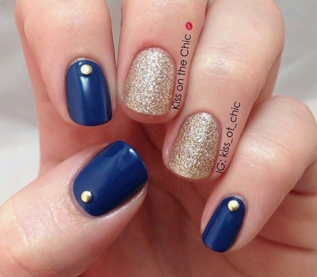 blue-gold-nail-art-18_14 Albastru de aur nail art