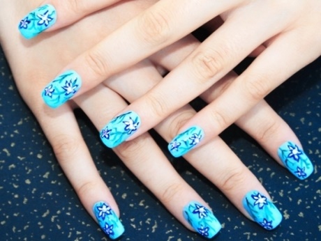 blue-nail-art-ideas-04_8 Albastru nail art Idei