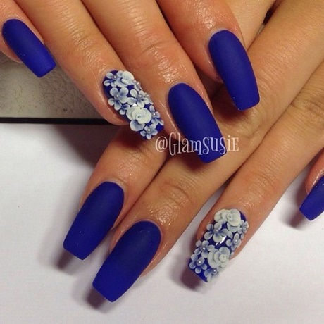 blue-nail-polish-art-63_19 Albastru unghii arta