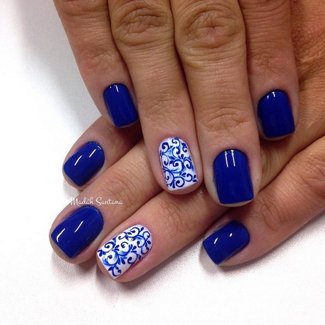 blue-white-nail-art-46_9 Albastru alb nail art