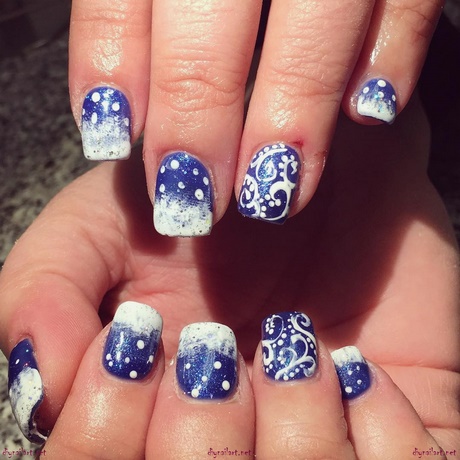 cool-blue-nail-designs-98_18 Modele de unghii albastre Cool