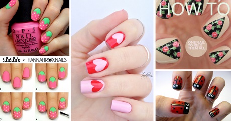 cute-and-easy-nail-designs-to-do-at-home-88_14 Modele de unghii drăguțe și ușoare de făcut acasă