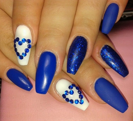 cute-blue-nail-designs-71_17 Drăguț albastru unghii modele