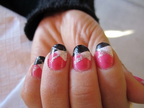 cute-pink-and-white-nail-designs-67_2 Drăguț roz și alb modele de unghii